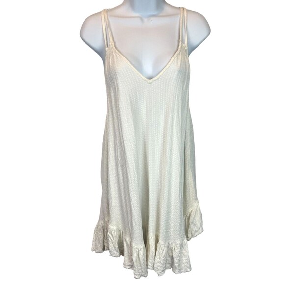 O'Neill Women's Racer Back Summer Mini Tank Sun Dress  Off-White Tonal  Size XS - Picture 1 of 7